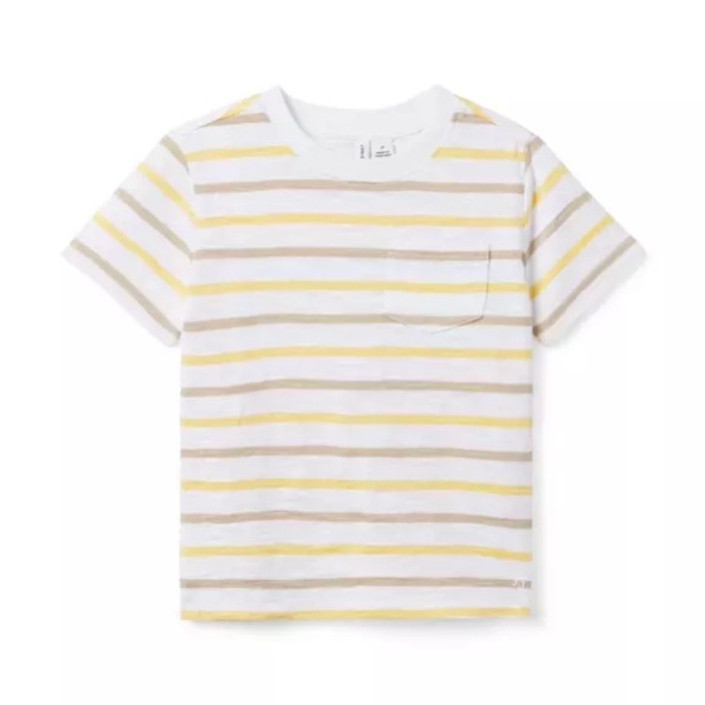 NWT Janie and Jack The Striped Slub Tee Size 6-12 Months